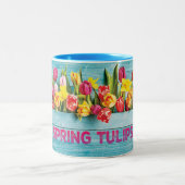 春チューリップ ツートーンマグカップ (中央)