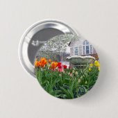 春チューリップ 缶バッジ (正面&裏面)