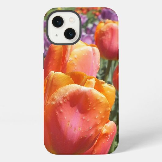 春チューリップiPadエアケース iPhoneケース (裏面)