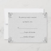 春チューリップRSVP結婚式招待状 出欠カード (裏面)