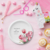 春チューリ結婚ップ ペーパープレート (パーティー)