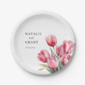 春チューリ結婚ップ ペーパープレート (正面)