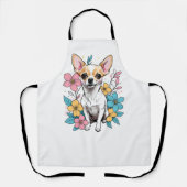 春チワワ エプロン (正面)