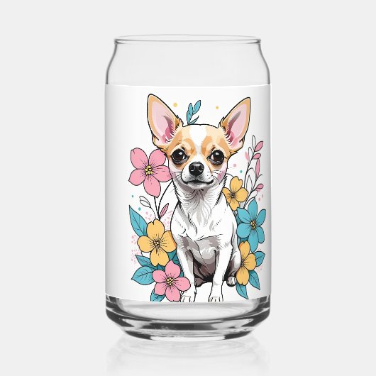 春チワワ ガラス缶 (裏面)