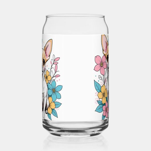 春チワワ ガラス缶 (右)