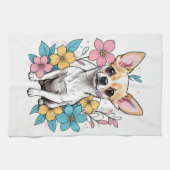 春チワワ キッチンタオル (横)