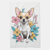 春チワワ キッチンタオル (縦)