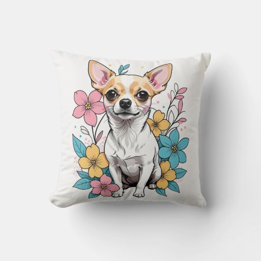 春チワワ クッション (正面)