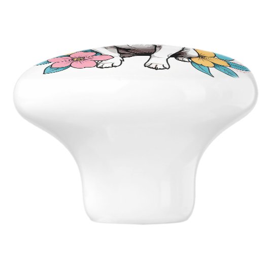 春チワワ セラミックノブ (側面)