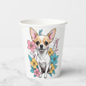 春チワワ 紙コップ (裏面)