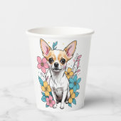 春チワワ 紙コップ (正面)