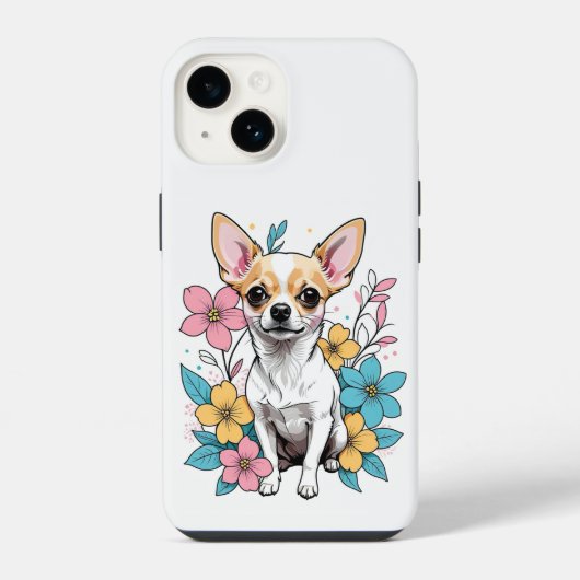 春チワワ iPhoneケース (裏面)