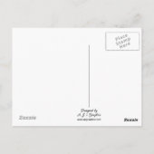 春ツリーシルエットハガキ ポストカード (裏面)