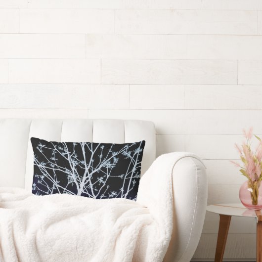 春ツリーブルー ランバークッション (ソファ)