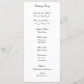 春ツリー2結婚式 プログラム (裏面)