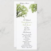 春ツリー2結婚式 プログラム (正面/裏面)