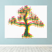 春ツリー キャンバスプリント (インサイチュ (ウッドフロア))