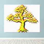 春ツリー キャンバスプリント (インサイチュ (ウッドフロア))