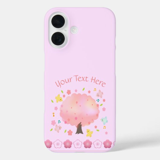 春ツリー&バードカスタムズ Case-Mate iPhoneケース (裏面)