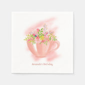 春ティーパーティー スタンダードカクテルナプキン (正面)