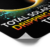 春テキサス州トータル太陽のEclipse 2024 ポスター (角)