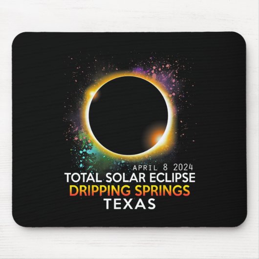 春テキサス州トータル太陽のEclipse 2024 マウスパッド (正面)