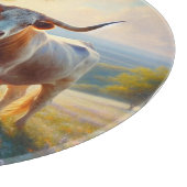 春テキサス州ロングホーン牛 カッティングボード (角)