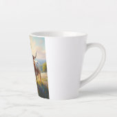 春テキサス州ロングホーン牛 カフェラテマグ (右)