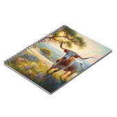 春テキサス州ロングホーン牛 ノートブック (左側)