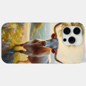 春テキサス州ロングホーン牛 Case-Mate iPhoneケース (裏面 (横))