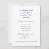 春テト結婚ンズのリハーサルディナー招待 招待状 (裏面)