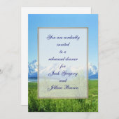 春テト結婚ンズのリハーサルディナー招待 招待状 (正面/裏面)