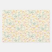 春テーマ3花柄 ラッピングペーパーシート (正面)