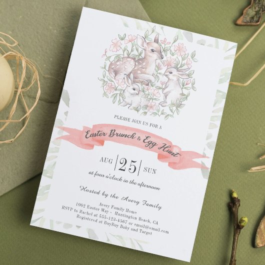 春ディアバニーブランチ&エッグ狩りイースター 招待状