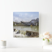 春デイアットオザークミルウォールクロック スクエア壁時計 (ホーム)