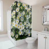 春デイジーフィールド： Serene Background シャワーカーテン (インサイチュ)
