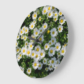 春デイジーフィールド： Serene Background ラージ壁時計 (傾斜)