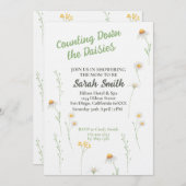 春デイジーベビーシャワー招待状 招待状 (正面/裏面)