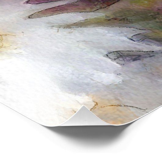 春デイジーワイルドフラワーウォーターの色 フォトプリント (角)