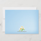 春デイジー結婚の発表カード 招待状 (裏面)