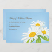 春デイジー結婚の発表カード 招待状 (正面/裏面)