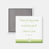 春デイジー結婚式の引き出物磁石 マグネット (正面/裏面)