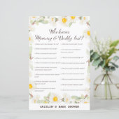 春デイジー花赤ちゃんシャワーゲーム (スタンド正面)