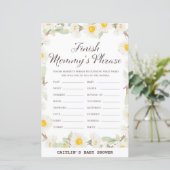 春デイジー花赤ちゃんシャワーゲーム (スタンド正面)