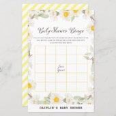 春デイジー花赤ちゃんシャワーゲーム (正面/裏面)