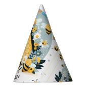 春デイジー黄色の最初の1日bee誕生日 パーティーハット (右)