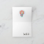 春デイジー ノートカード (内部)