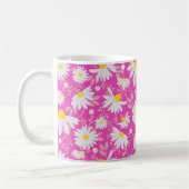 春デイジー – ピンク コーヒーマグカップ (左)