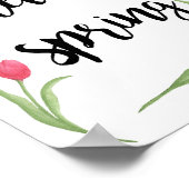 春デコール、季節のデコール、引用文ポスター ポスター (角)