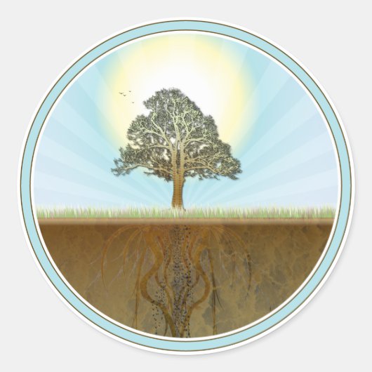 春デザイン ラウンドシール (正面)